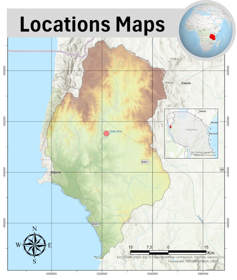 Mapa Kigoma Africa